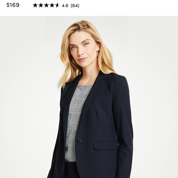 Ann Taylor Deep Navy Petite Blazer - Picture 4 of 4